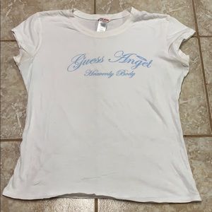 Guess jeans, guess angels t shirt, XL